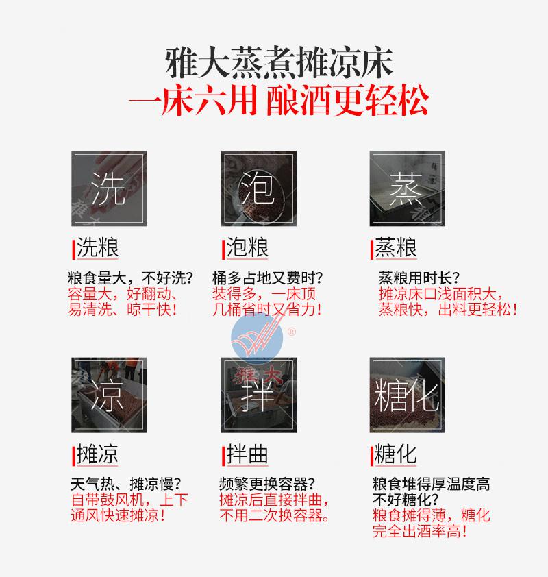 3.20杏耀多功能蒸煮摊晾床优势