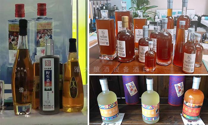 杏耀客户用果酒酿酒设备酿造的各种果酒