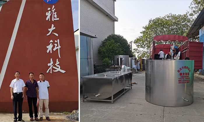 10-19刘总来杏耀考察并订购大型酿酒设备